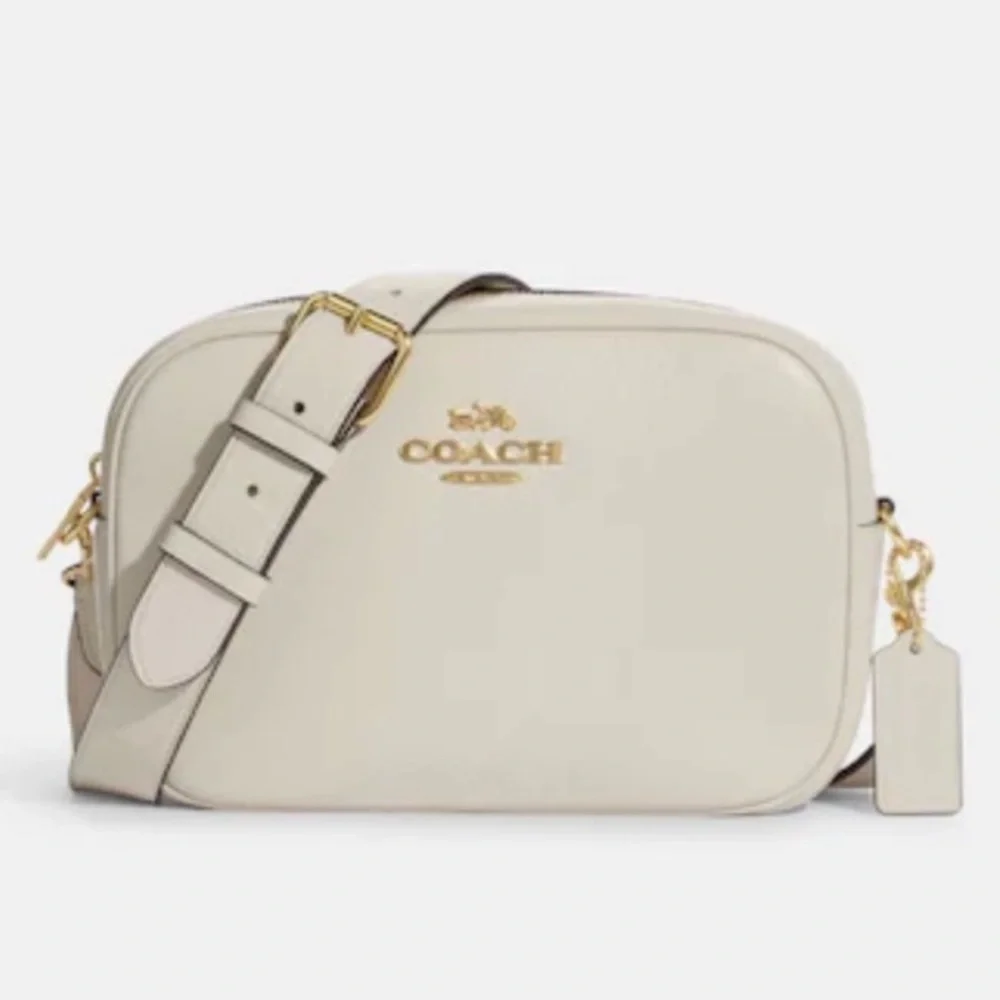 LIKE NEW Coach Detachable and thicker strap Large Jamie Camera Bag cream white - Picture 1 of 10